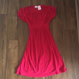Red summer dress